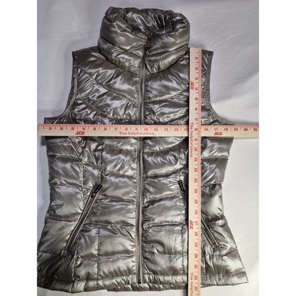 Calvin klein puffer vest Premium Down Women's Size Small Metallic Bronze NWT - Picture 10 of 12